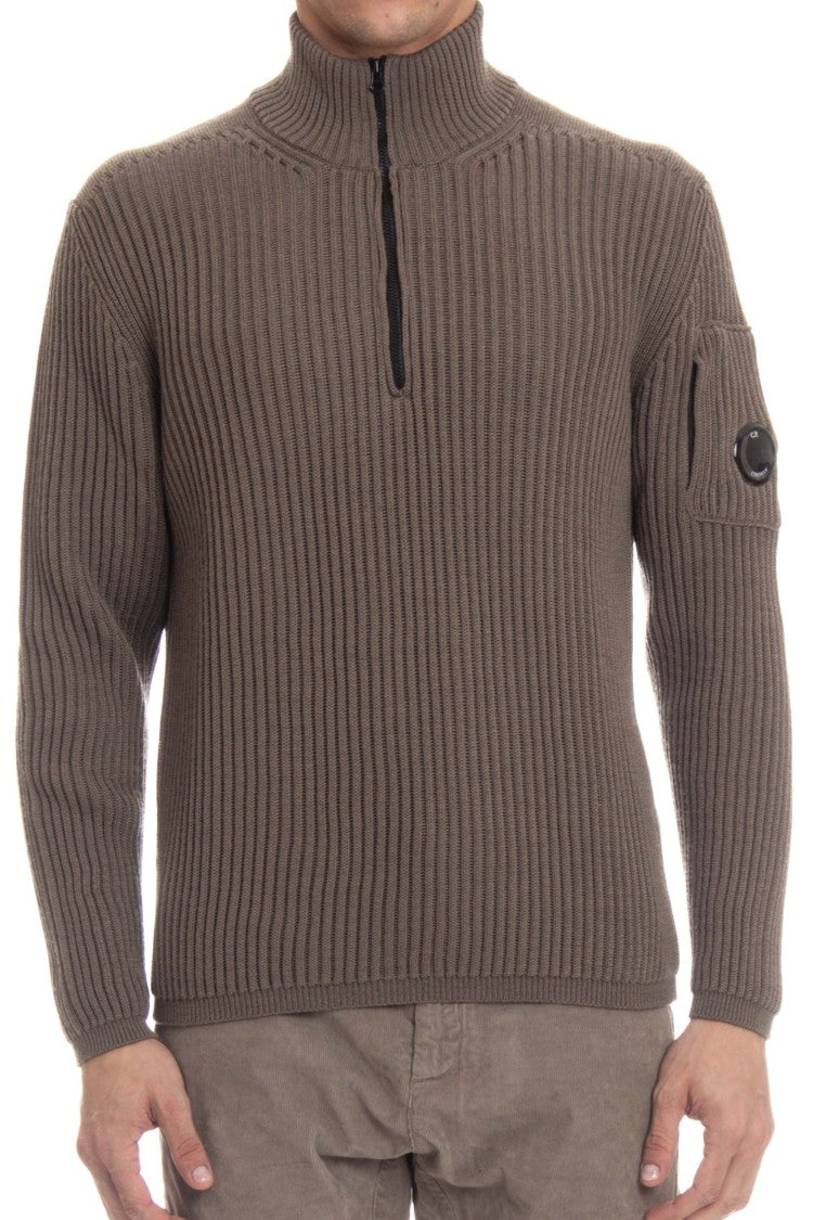 C.P. Company Half-Zip Wool Costa Inglese Sweater