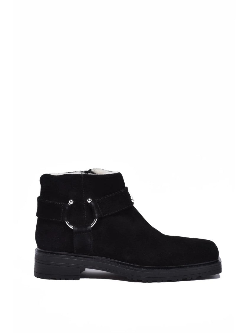 Patrizia Pepe Black Suede Rubber Women's Suede Chukka Boot