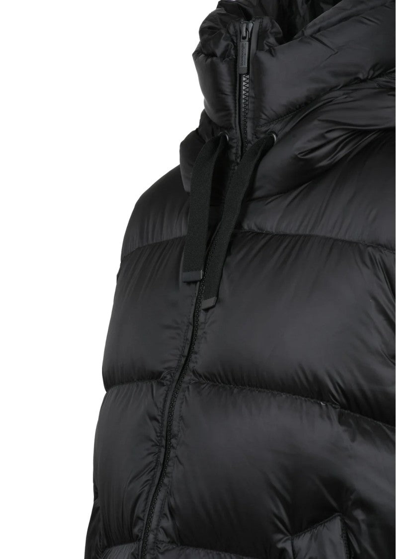 Bomboogie Black Nylon Zip Padded Venice Down Vest