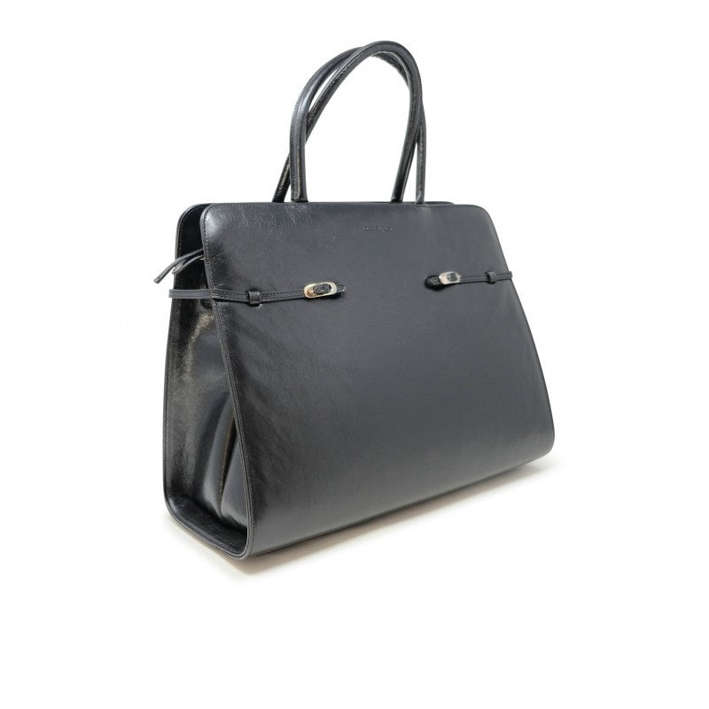 Roberto Del Carlo Alida Black Leather Bag