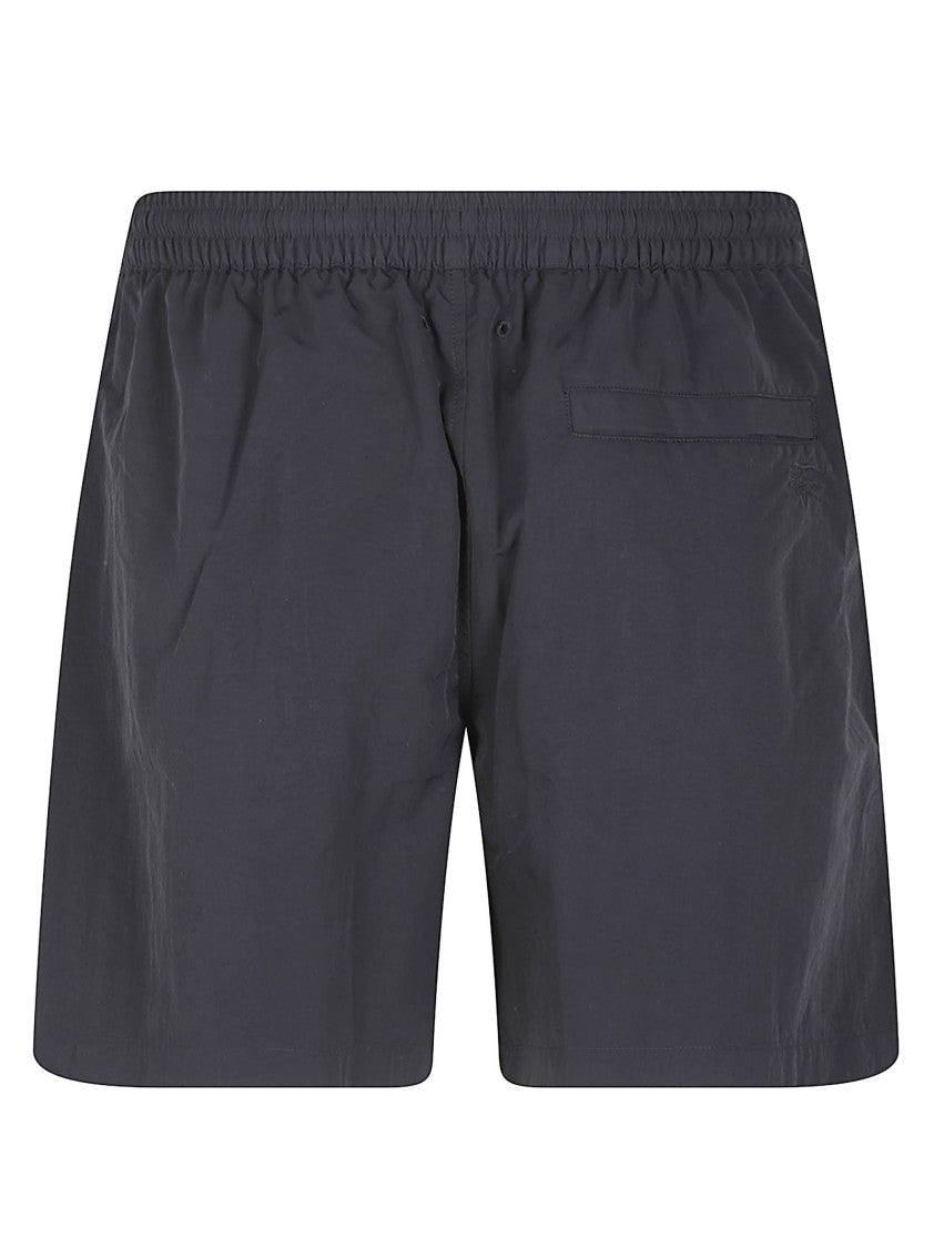 Burberry Checkered Panel Shorts With Elastic Waistband