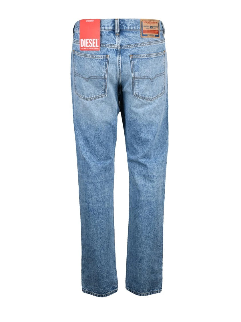 Diesel Light Blue Cotton Slim Jeans