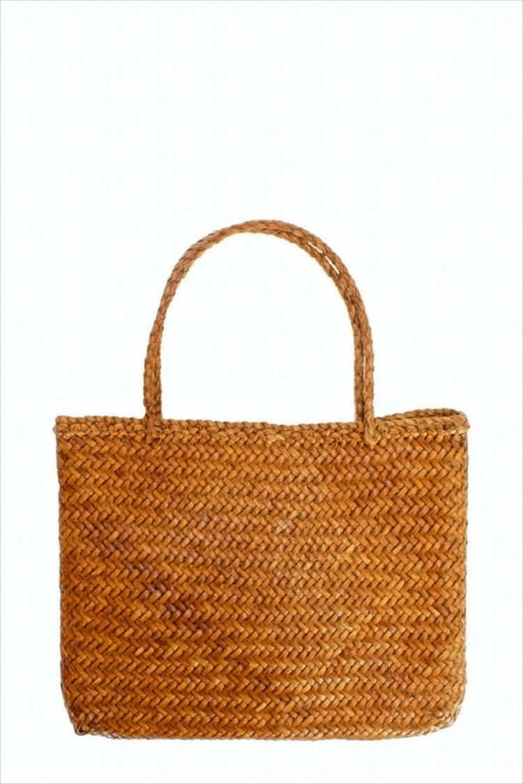 Dragon Diffusion Buffalo Leather Tote Bag With Woven Texture