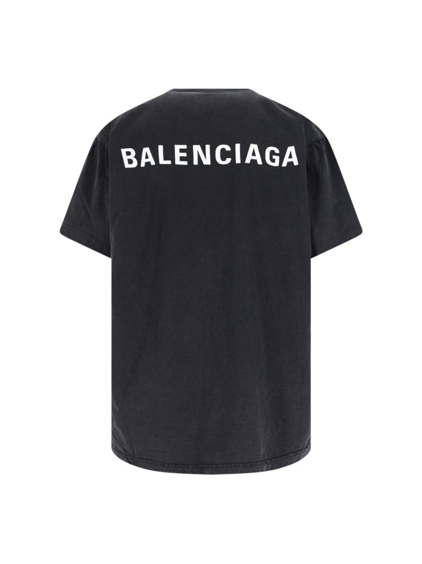 Balenciaga Logo T-Shirt – Black