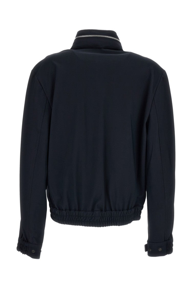 Irie' Black Structured Zip Detail Cropped Jacket