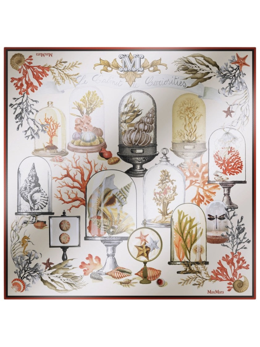 Max Mara Printed Silk Twill Scarf