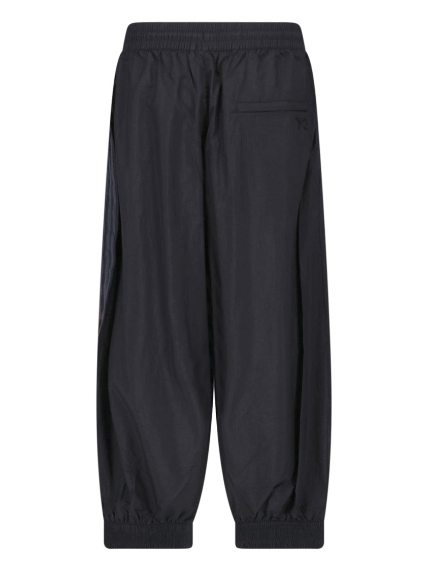 Y-3 Black Gradient 3 Stripes Wide-Leg Pants