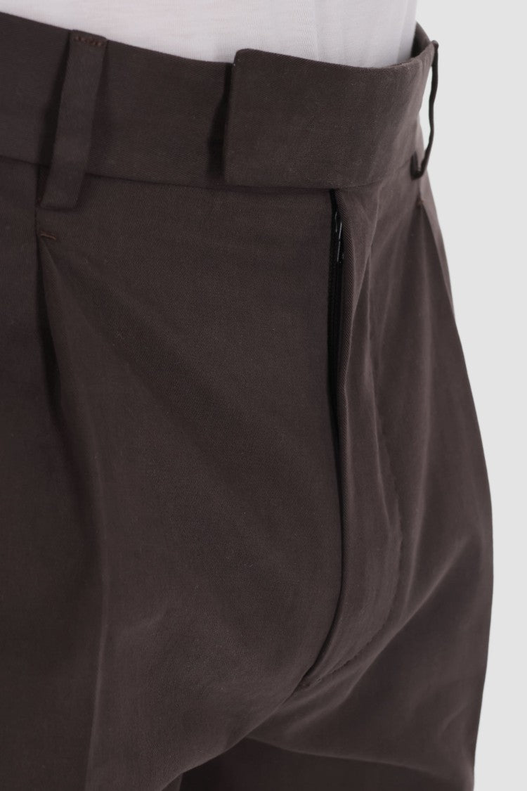 Zegna Cashco Cotton-Cashmere Trousers