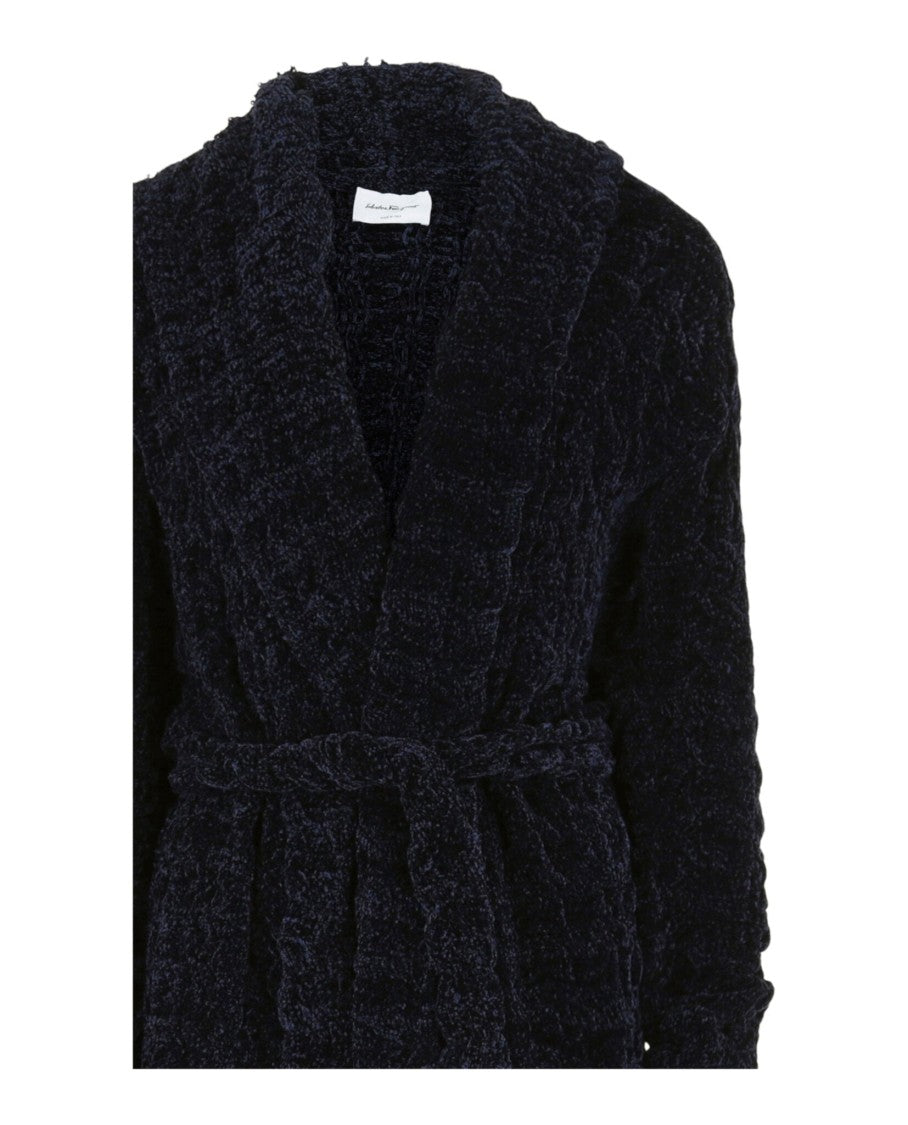 Ferragamo Chenille Knit Cardigan