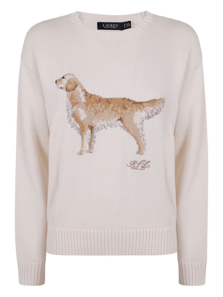 Lauren Ralph Lauren Knitted Sweatshirt With Dog Motif