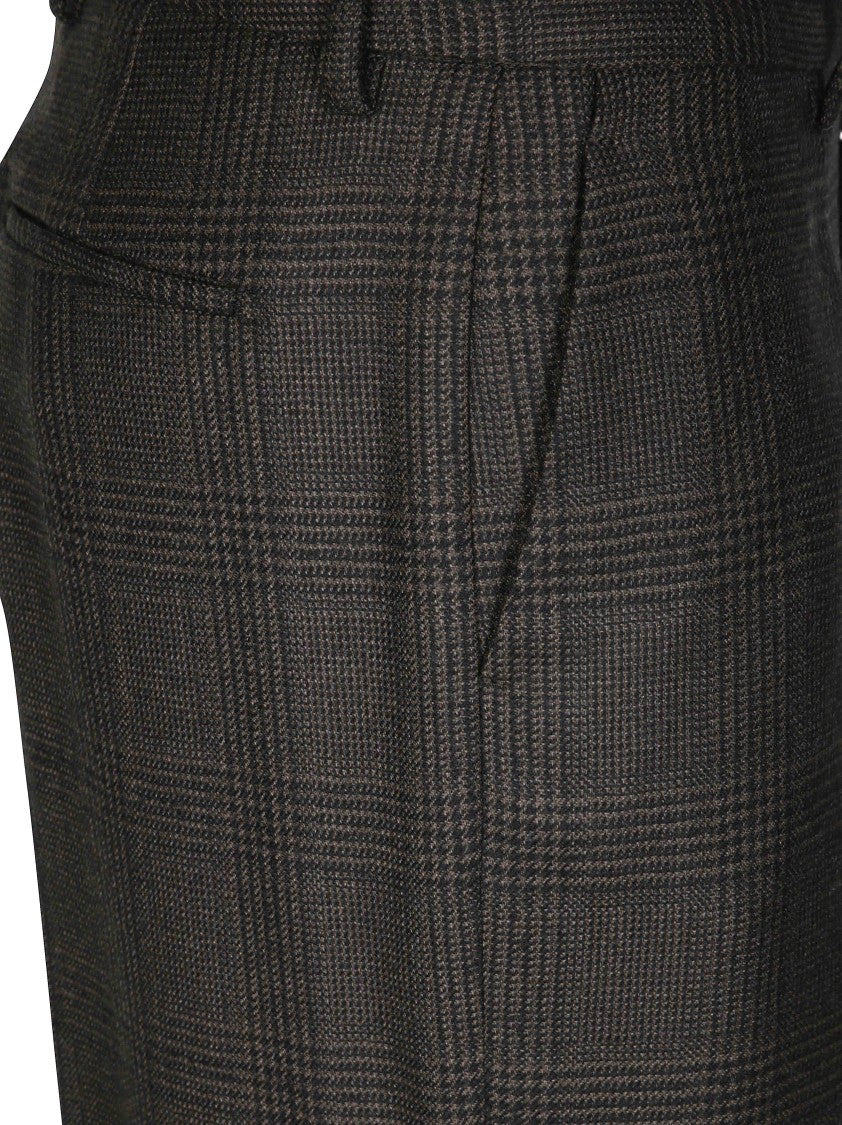 Berwich Tailored Checkered Palazzo Pants