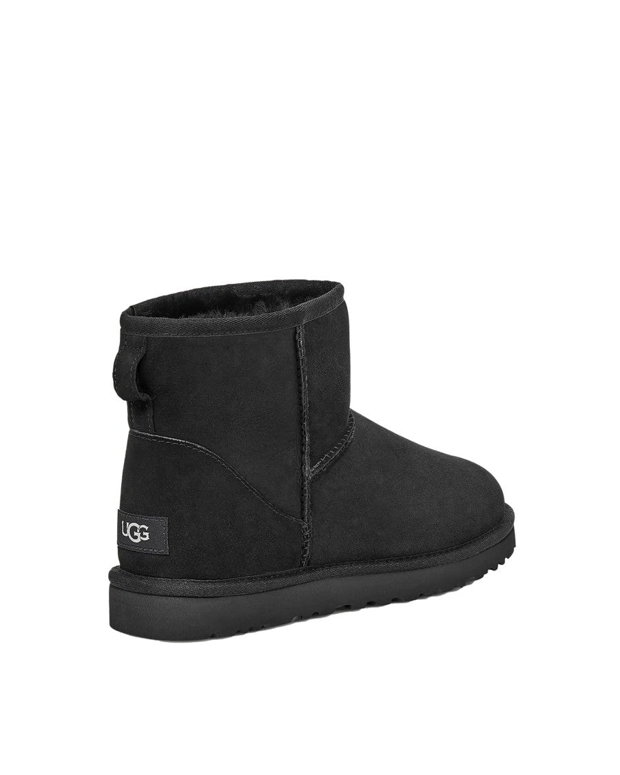 Ugg Black Classic Mini Shearling Ankle Boots