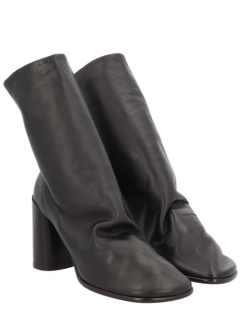 Lemaire Glove 80 Black Lamb Leather Boots