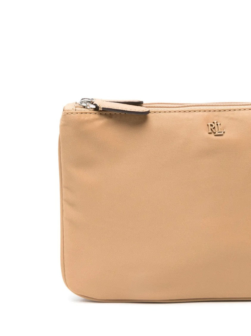 Lauren Ralph Lauren Medium Crossbody Bag In Beige Nylon