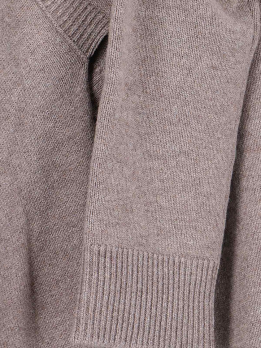 Niccolò Pasqualetti Asymmetrical Unstructured Sweater In Beige