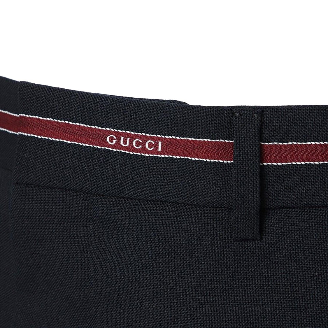 Gucci Tailored Blue Straight-Leg Pants