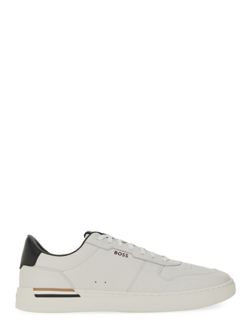 Boss Leather Low-Top Sneaker