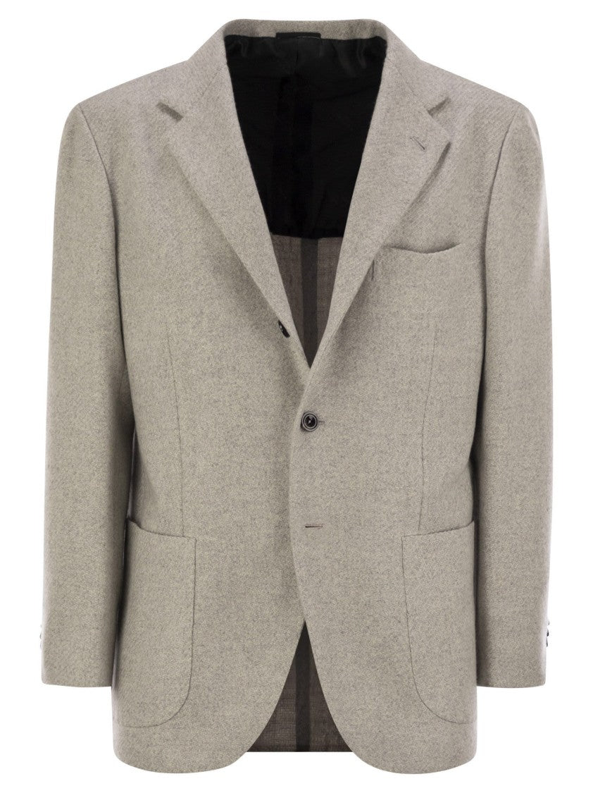 Kiton Single-Breasted Cashmere Jacket