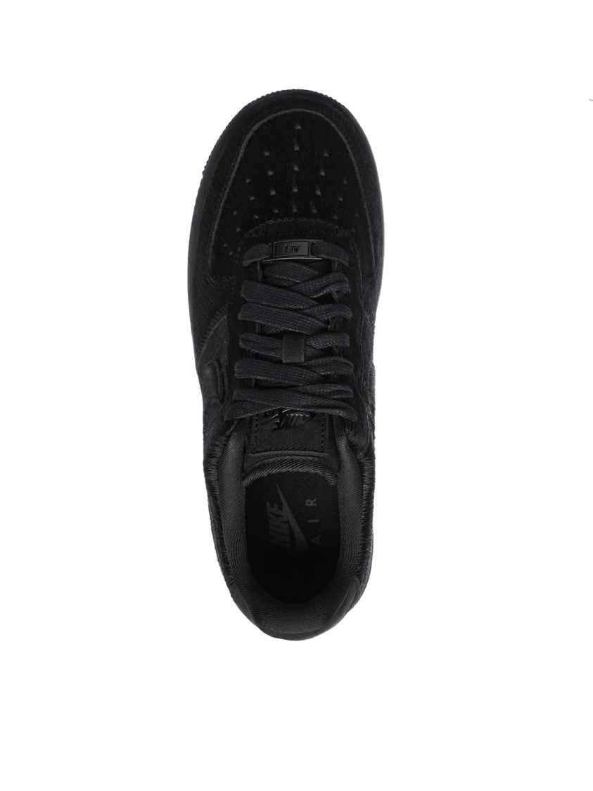 Nike Black Air Force 1 Low '07 Pony Hair Sneakers