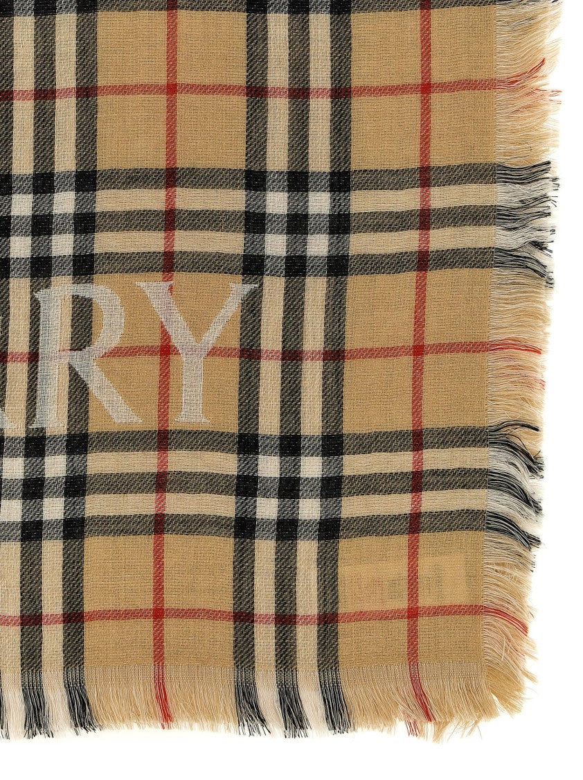 Burberry Check Wool Scarf