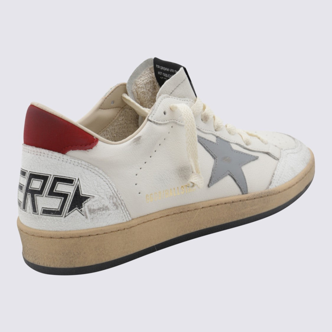 Golden Goose White Leather Ball Star Sneakers