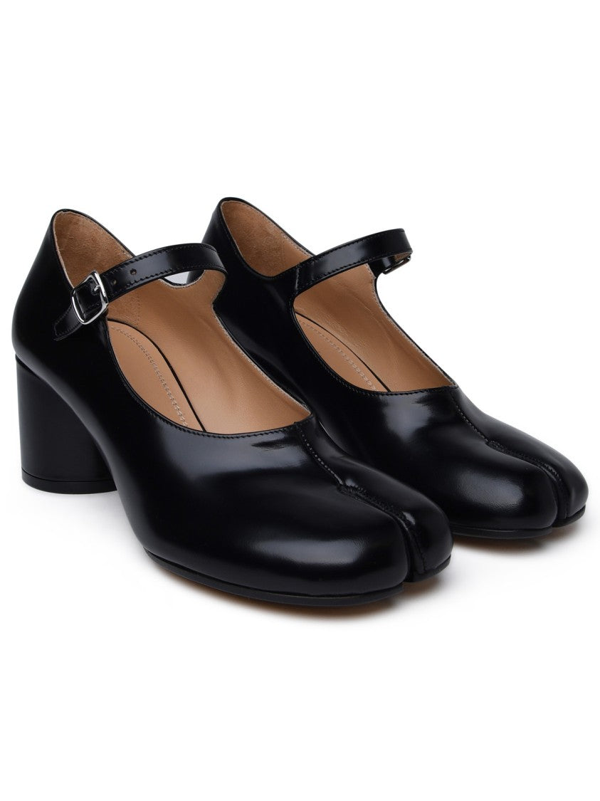 Maison Margiela Black Leather Pumps