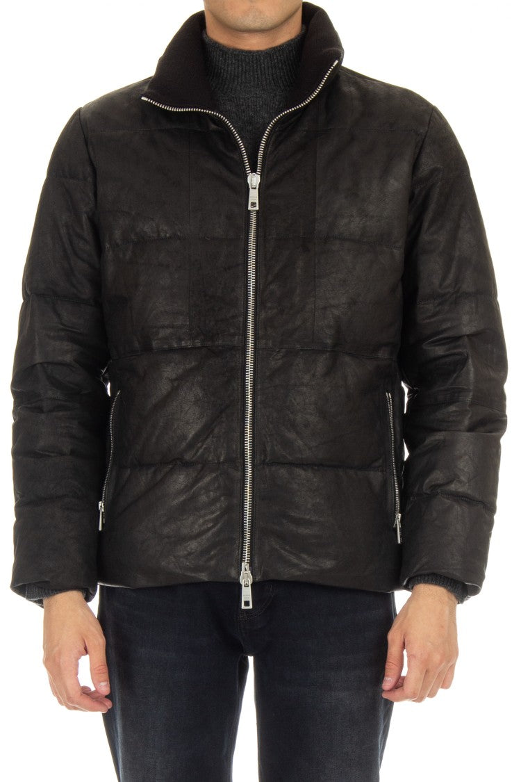 Giorgio Brato Padded Down Leather Bomber