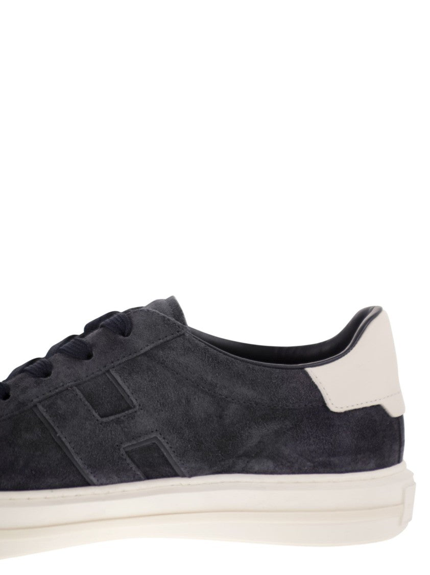 Hogan Rebel Black Suede Trainers