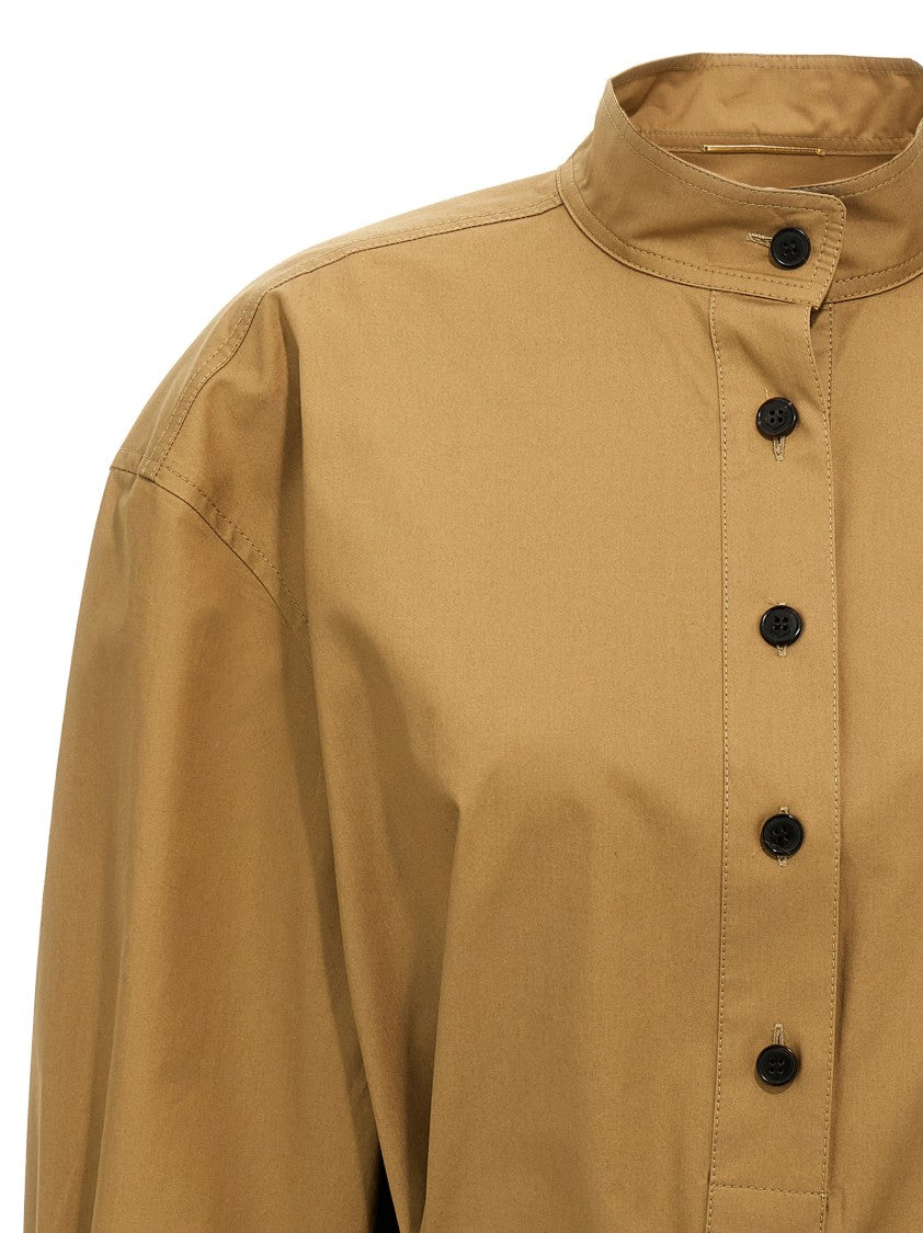 Saint Laurent High Neck Cotton Tunic