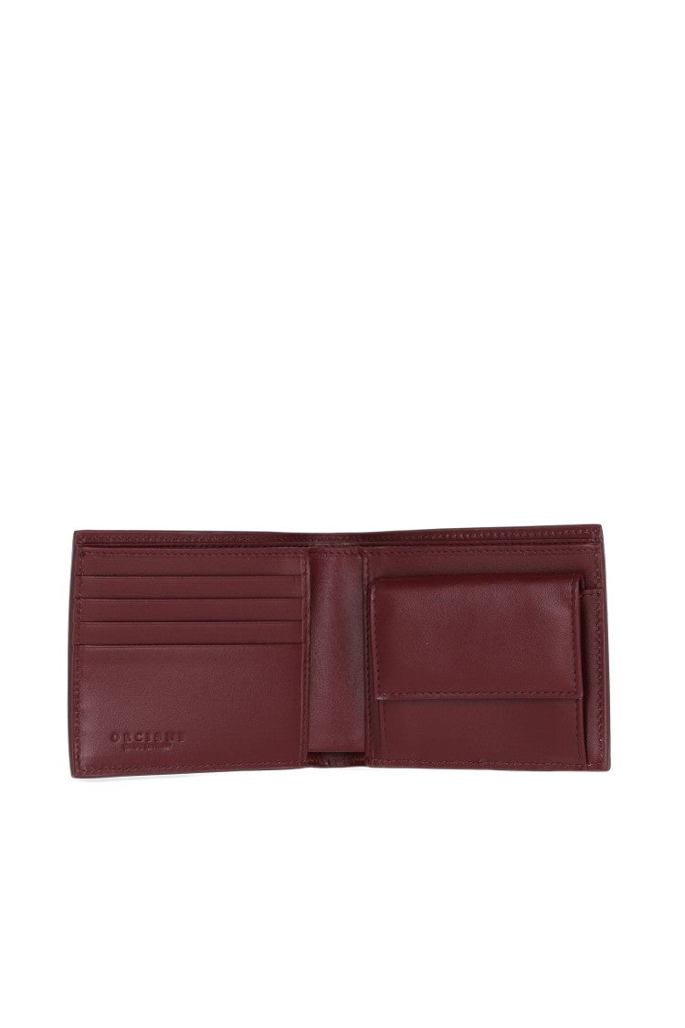 Orciani Leather Wallet With Contrasting Interior