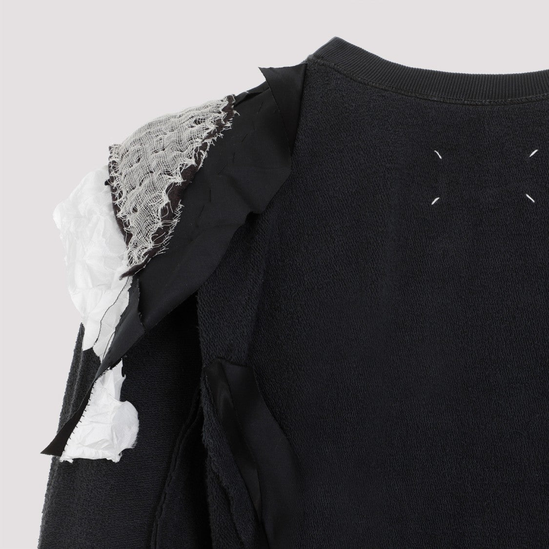 Maison Margiela Charcoal Grey Cotton Sweatshirt