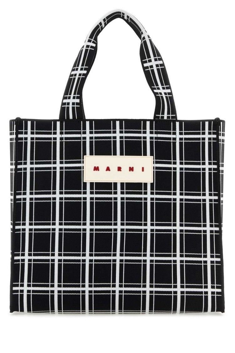 Marni Embroidered Jacquard Shopping Bag