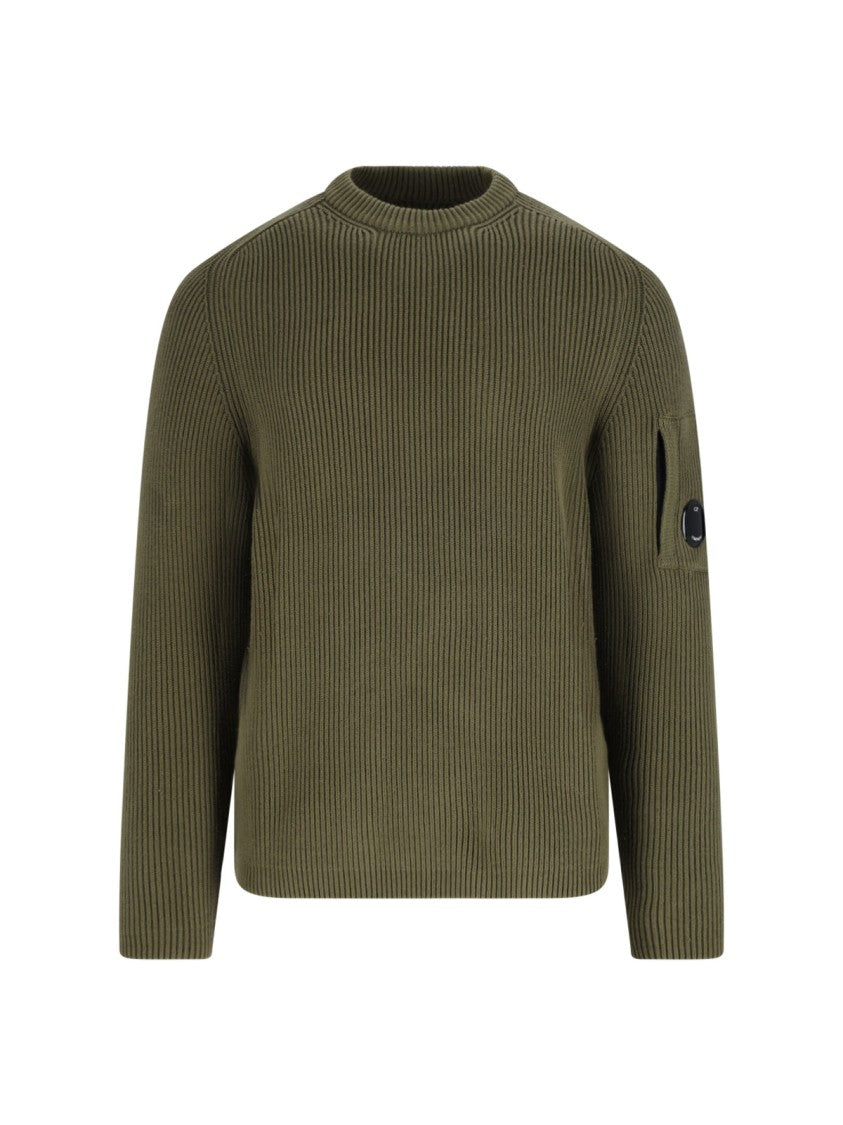 C.P. Company Logo Crewneck Sweater – Green