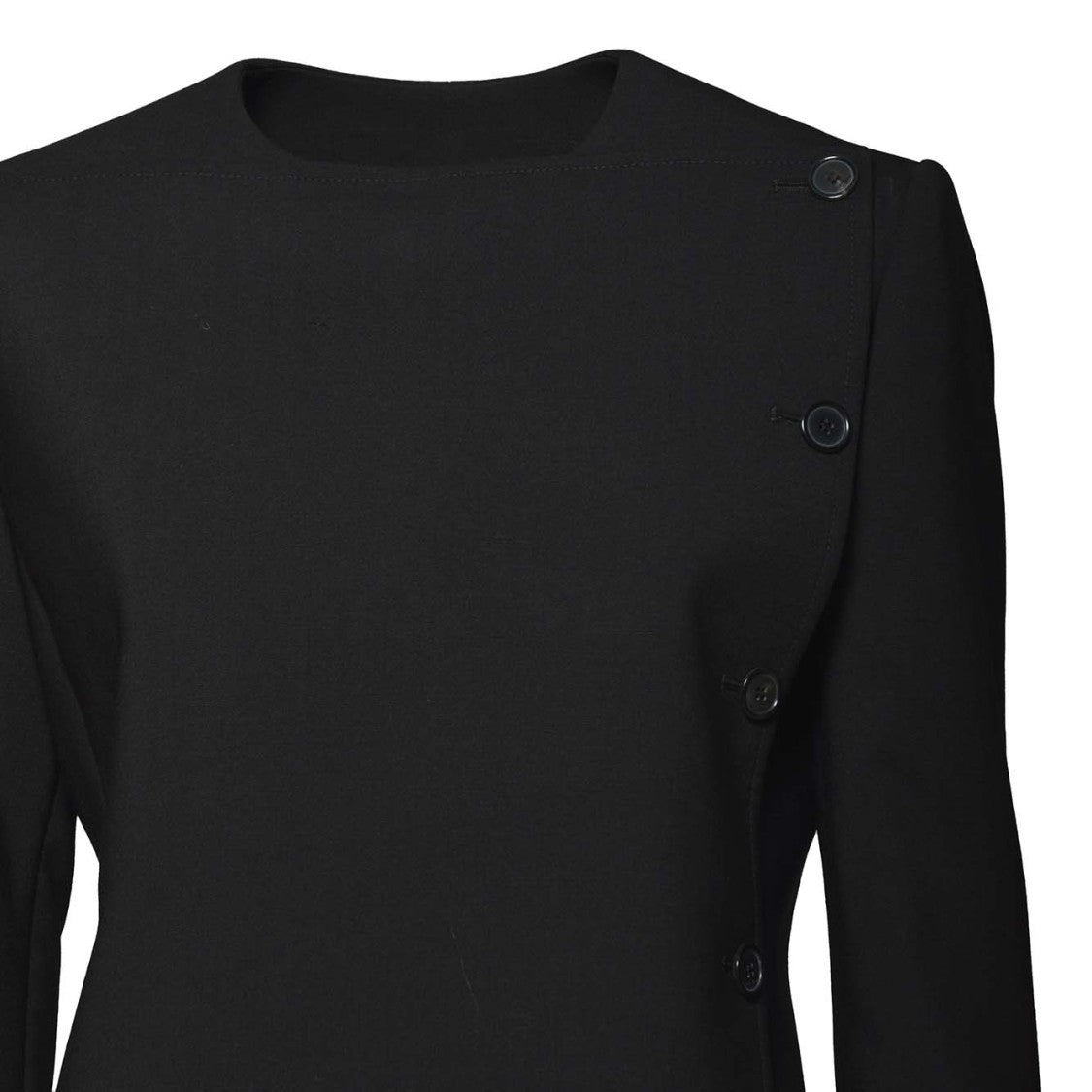 Courrèges Sartorial Oblique Jacket In Black Wool