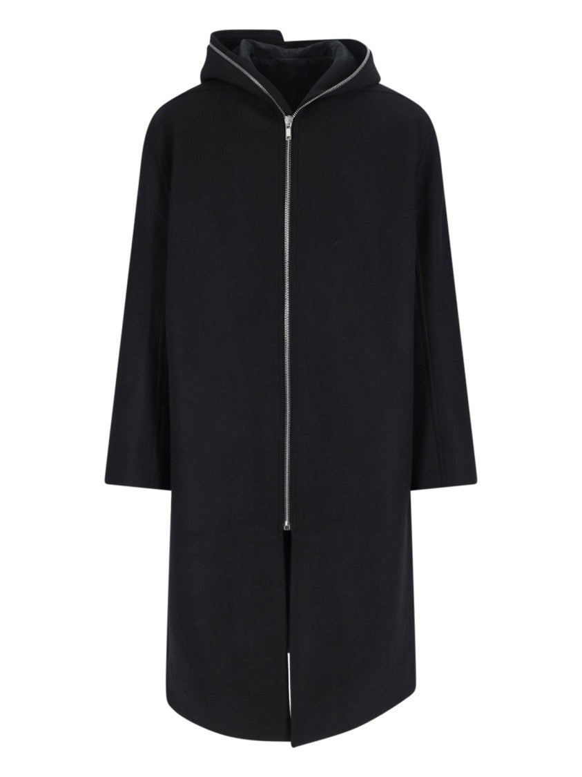 Rick Owens Gimp Wool Coat – Black