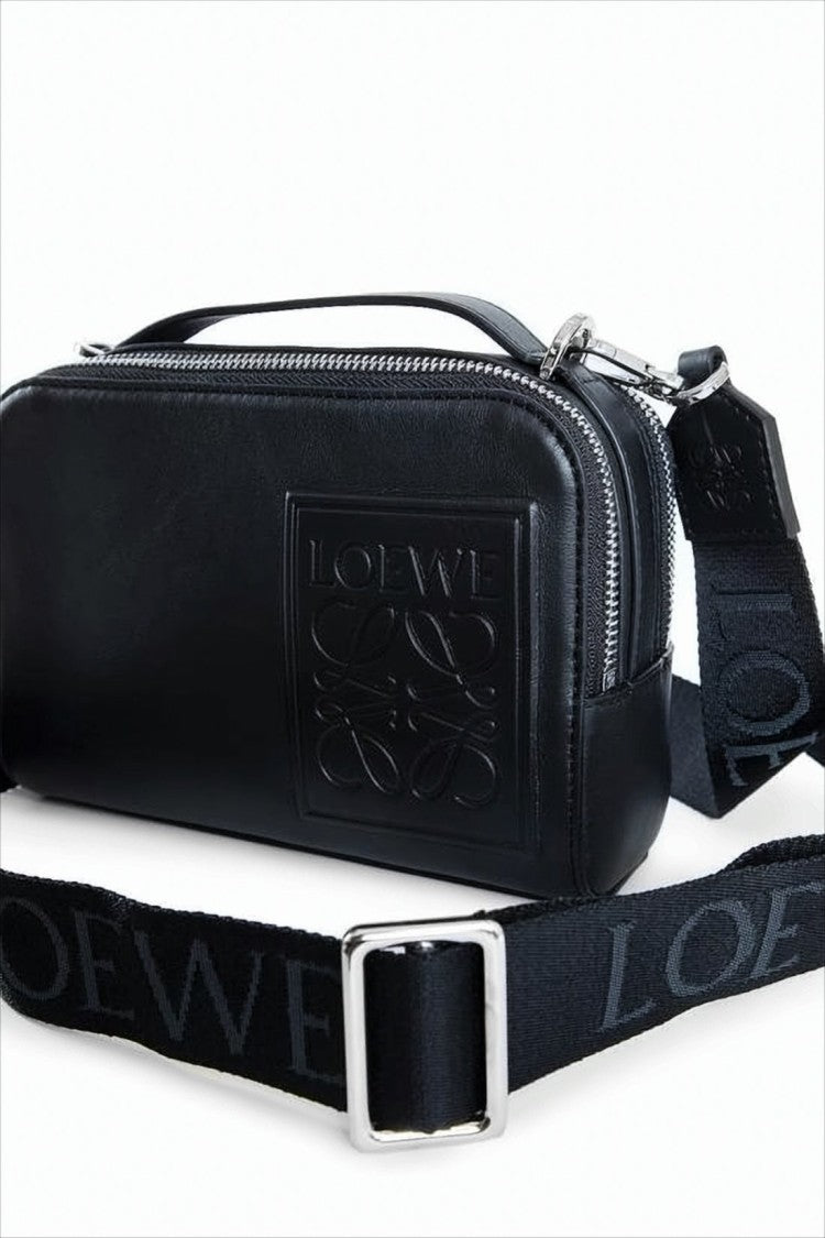 Loewe Rectangular Calf Leather Crossbody Bag With Branded Detailing