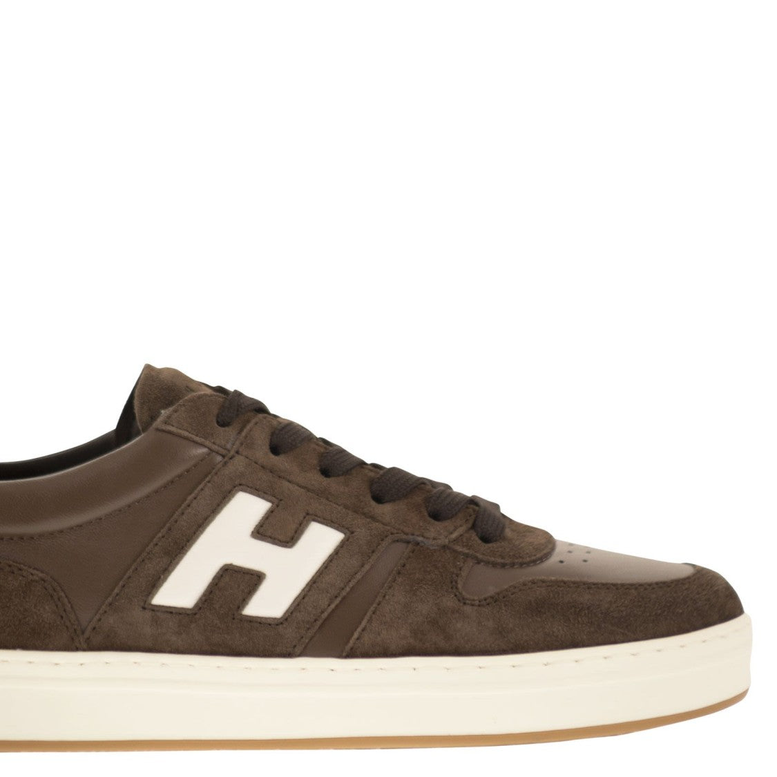 Hogan Lace-Up Sneakers With Iconic 'H' Logo And Elevated Sole