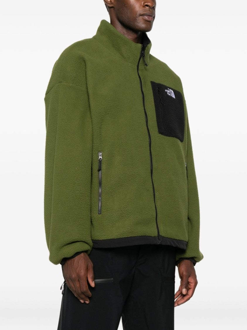 The North Face Olive Green Casual Jacket With Black Trim