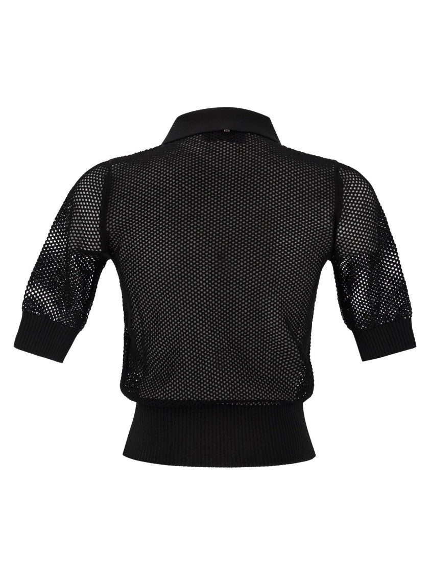 Sportmax Casta - Mesh Knit Polo Shirt