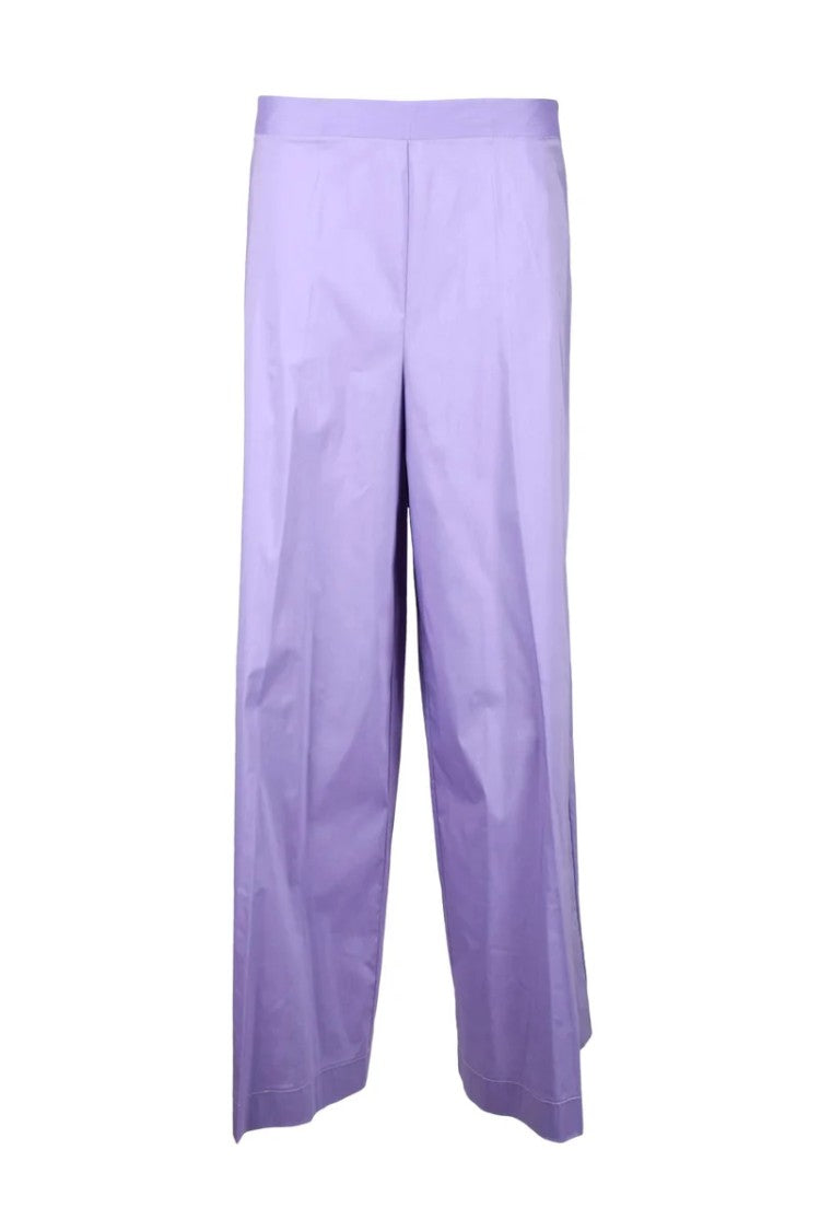 Liviana Conti Cropped Wide-Leg Trousers With Minimalist Design