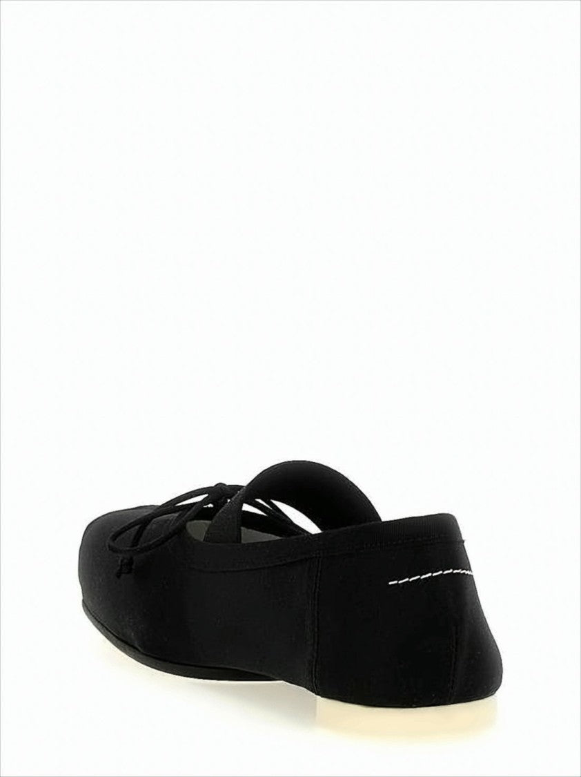 Mm6 By Maison Margiela Square Toe Flat Shoes