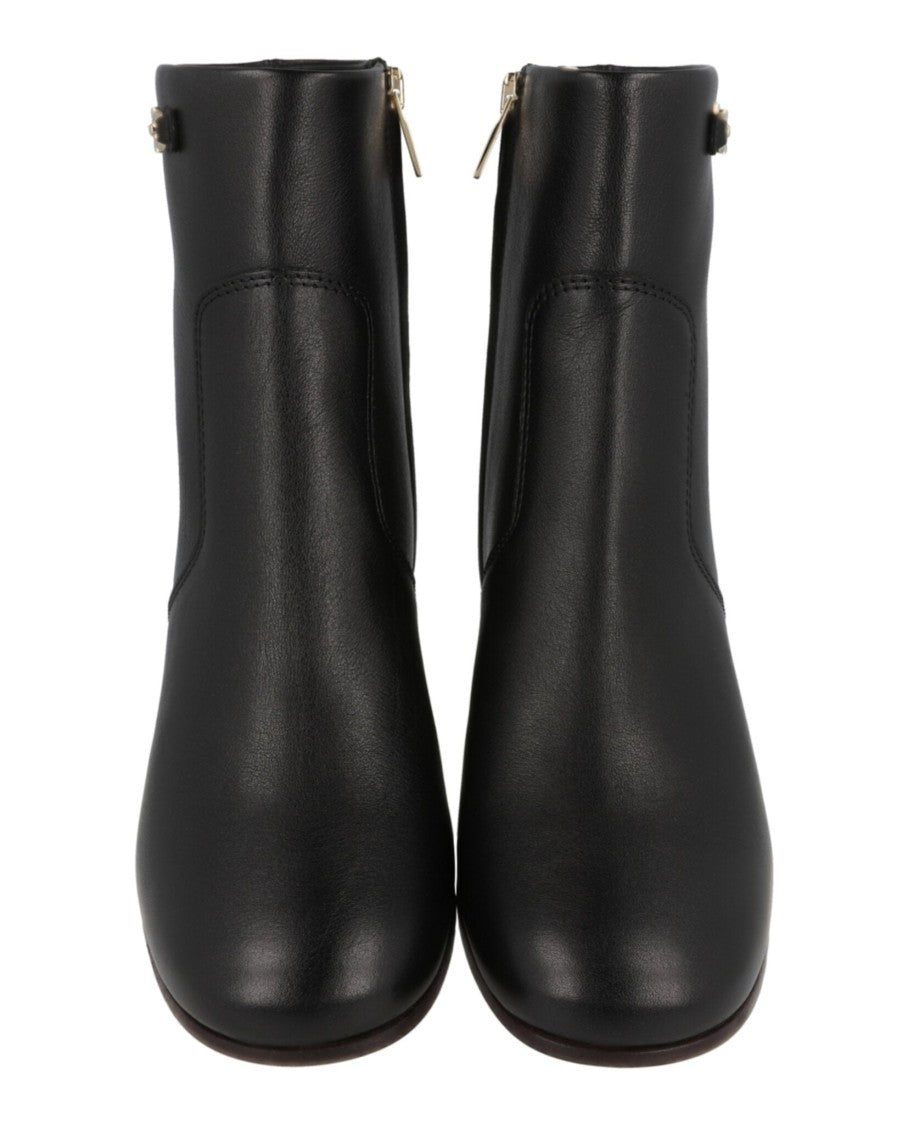 Ferragamo Otello Leather Booties