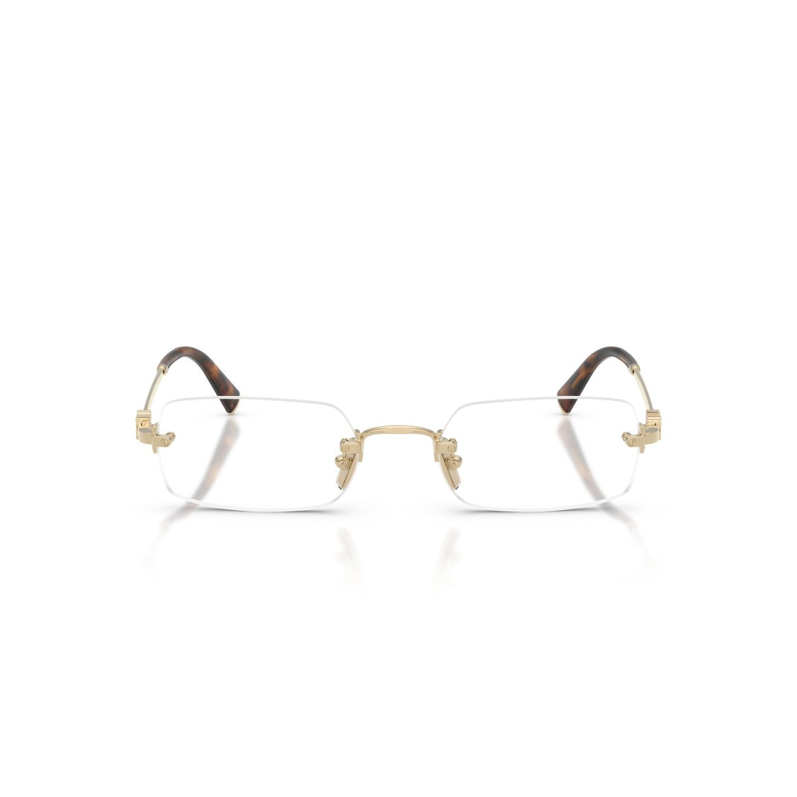 Miu Miu 0Mu 50Yv Rimless Rectangular Eyeglasses