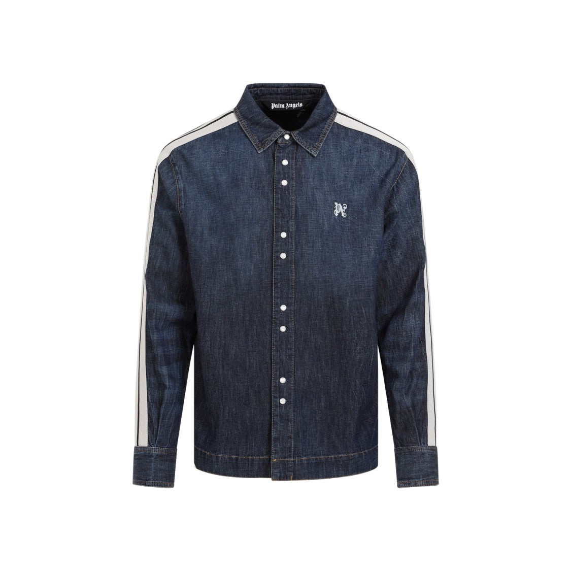 Palm Angels Monogram Track Blue Off Denim Jacket