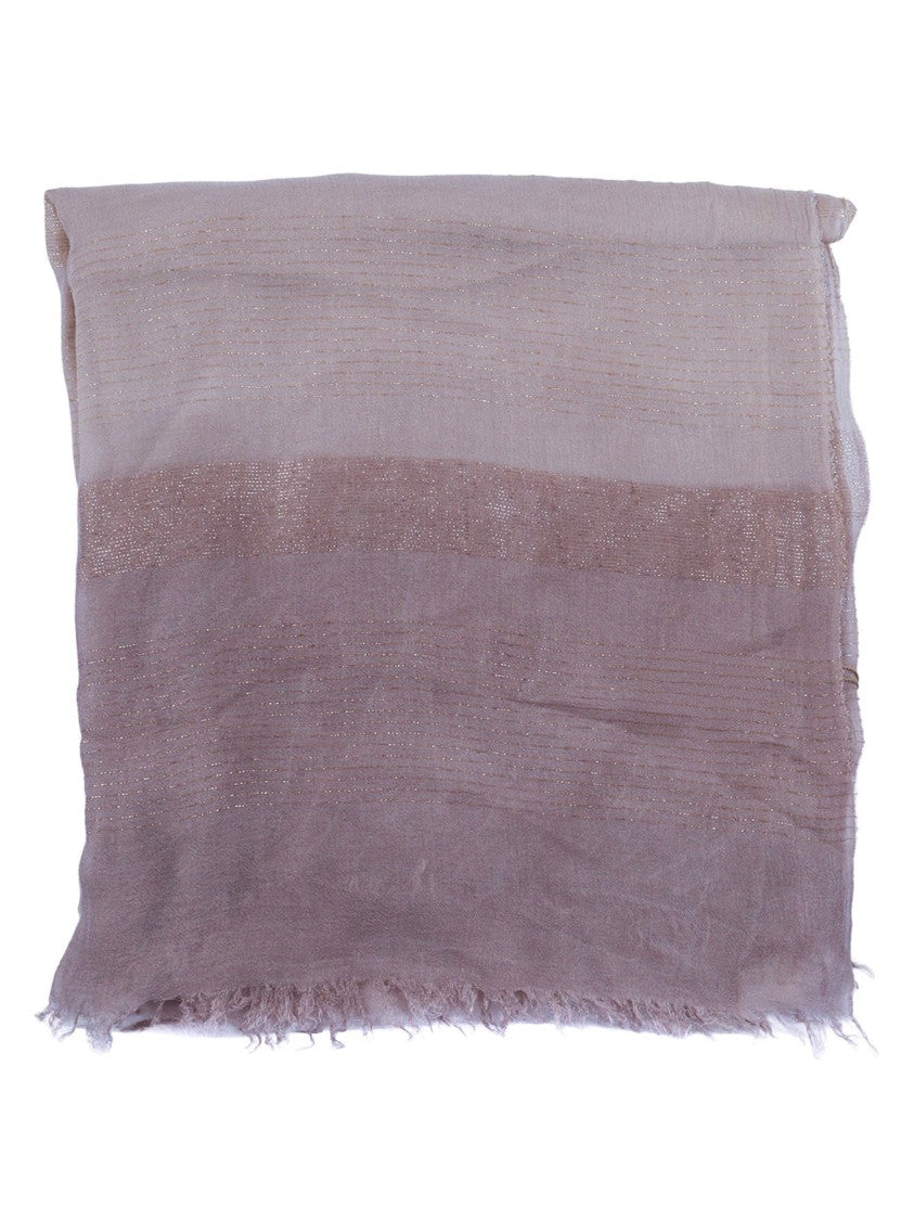 D'aniello Walton Gradient Metallic Fringe Scarf