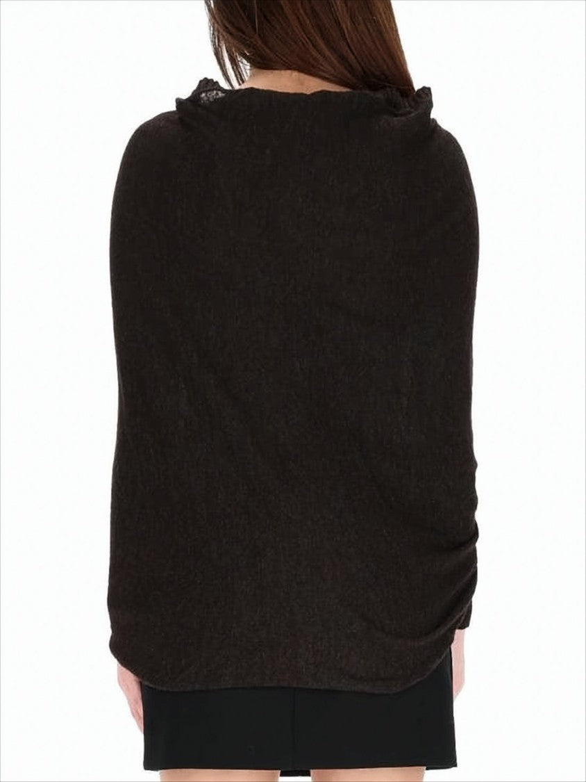 Paloma Wool Draped Asymmetrical Sweater With Twisted Front Detail