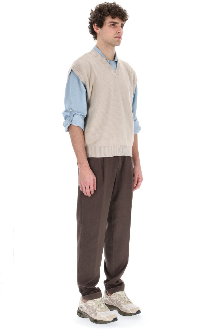 Roberto Collina V-Neck Cotton Gilet