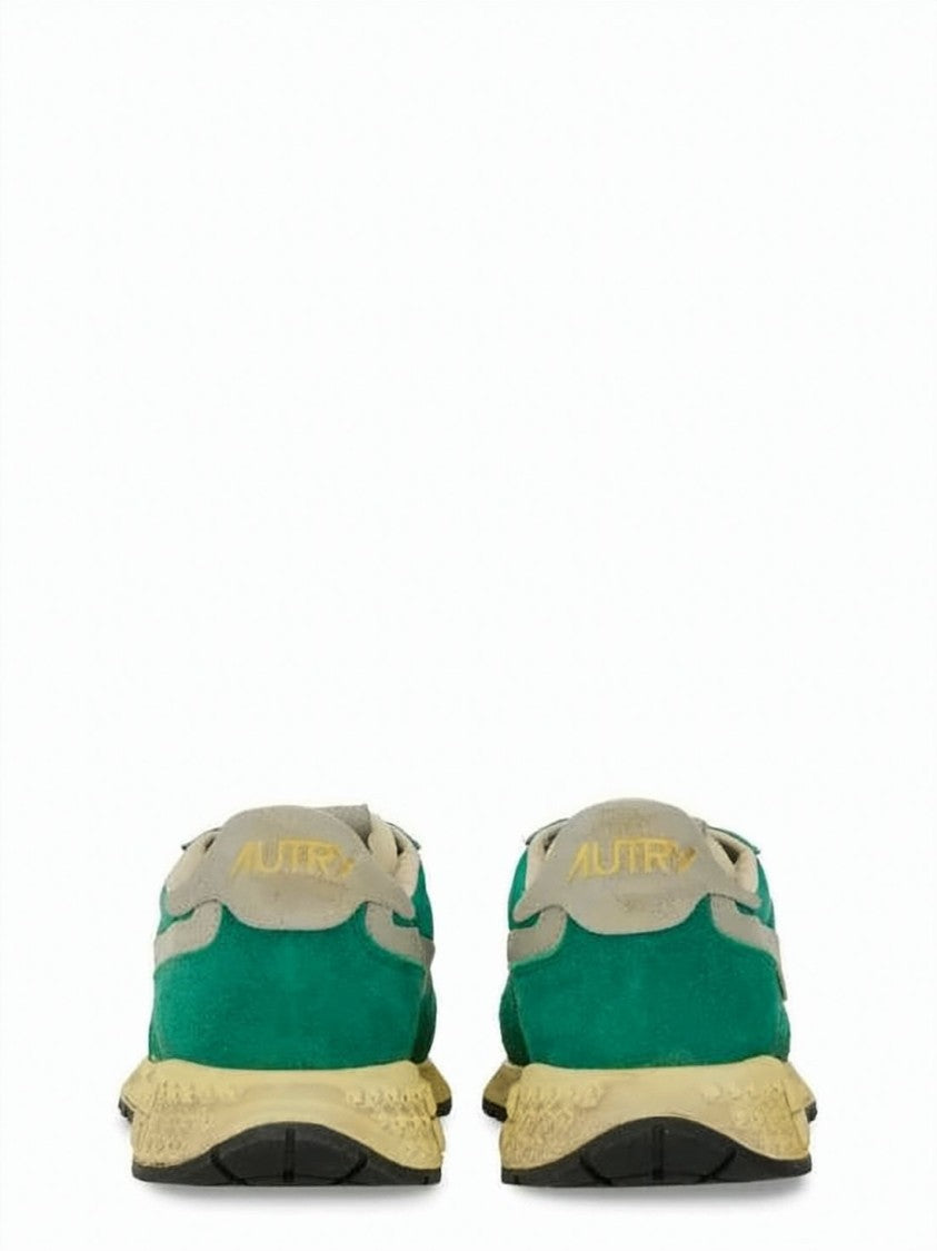 Autry Low-Top Suede And Nylon Sneakers With Textured Sole