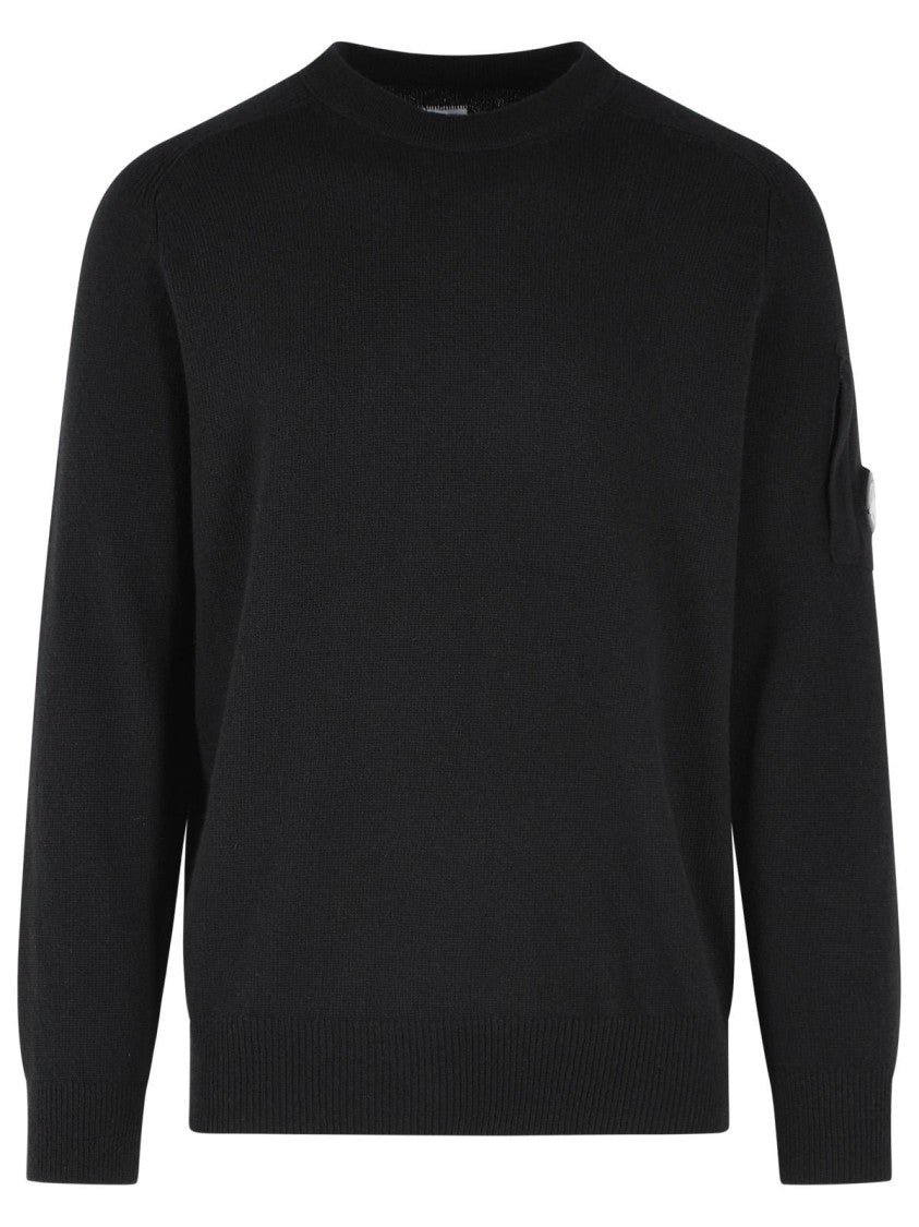 C.P. Company Black Wool Blend Sweater