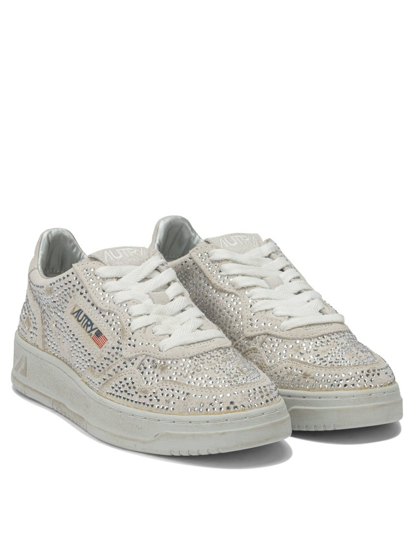 Autry "Medalist Low Crystal" Sneakers